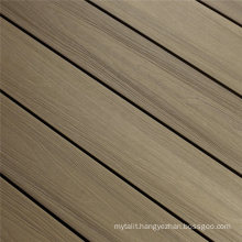 Economic Price WPC Matt Wood Grain 3D Embossing Anti UV WPC Board Grey Waterproof Laminate Flooring Patio Composite Deck Outdoor